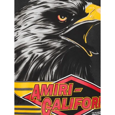 Amiri Mens Black Eagle Graphic-print Cotton-jersey T-shirt