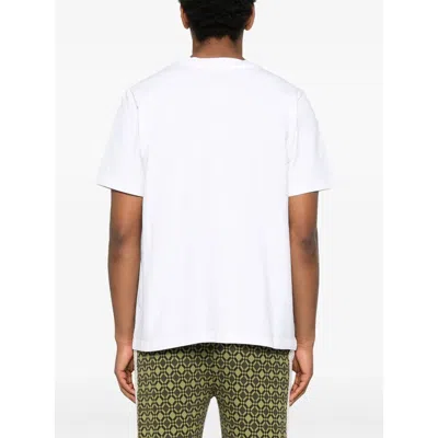 Casablanca Cotton Crew Neck T-shirt With Graphic Print In White