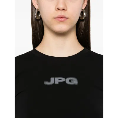 Jean Paul Gaultier Women Stretch Cotton T-shirt In Black