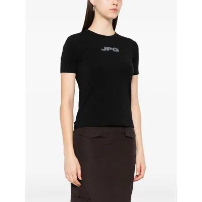 Jean Paul Gaultier Women Stretch Cotton T-shirt In Black