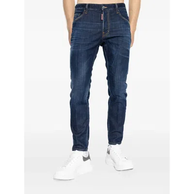 Dsquared2 Tapered Denim Distressed Detailing