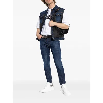 Dsquared2 Tapered Denim Distressed Detailing