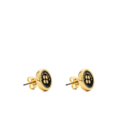 Marc Jacobs The Button Stud Earrings In Gold