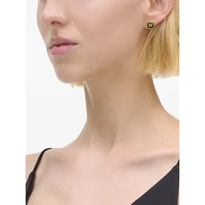 Marc Jacobs The Button Stud Earrings In Gold