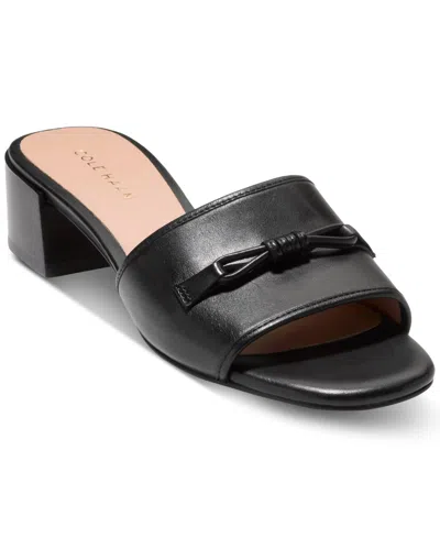 Cole Haan Women's Cailyn Bow Mule Dress Sandals In Black