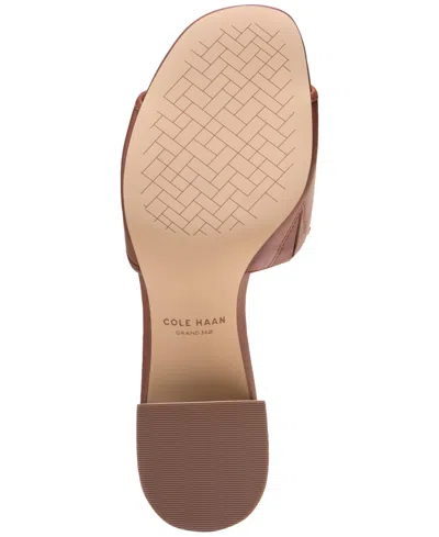 Cole Haan Cailyn Bow Mule Leather Sandal In Brown
