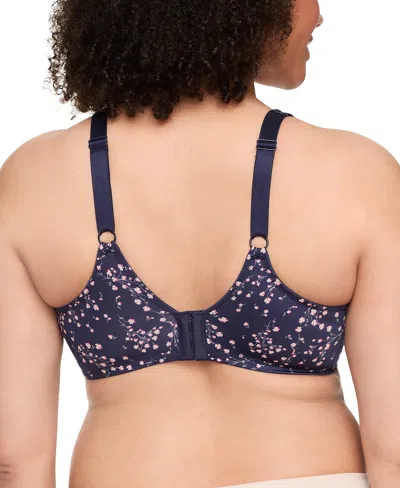 Warner's Warners Signature Support Cushioned Underwire For Support And Comfort Underwire Unlined Full-coverag In Blue