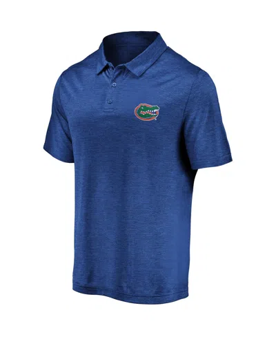 Fanatics Men's Royal Florida Gators Primary Logo Striated Polo Shirt