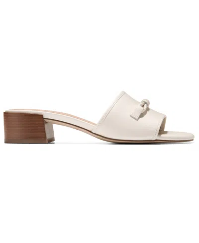 Cole Haan Cailyn Bow Mule Leather Sandal In Neutral