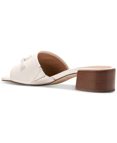 Cole Haan Cailyn Bow Mule Leather Sandal In Neutral