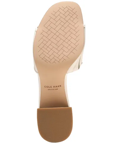 Cole Haan Cailyn Bow Mule Leather Sandal In Neutral
