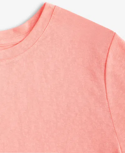 Macy's Women's Relaxed-fit Short-sleeve Tee Xs-3x, Exclusively At  In Pink