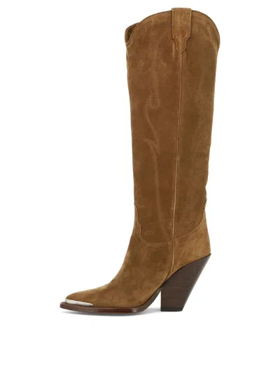 Sonora 90mm Suede Pointed-toe Boots In Brown