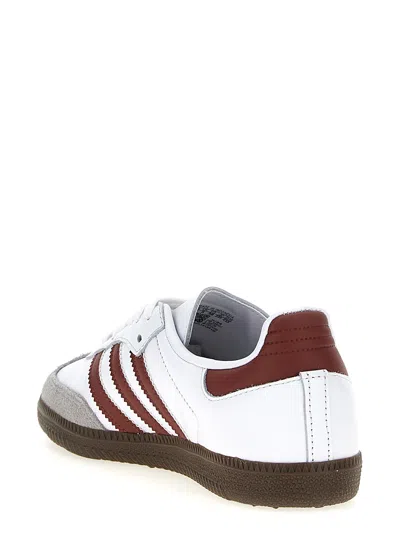 Adidas Originals Womens Putty Grey Maroon Gold M Samba Og Leather Low-top Trainers