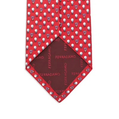 Ferragamo Geometric-print Silk Tie