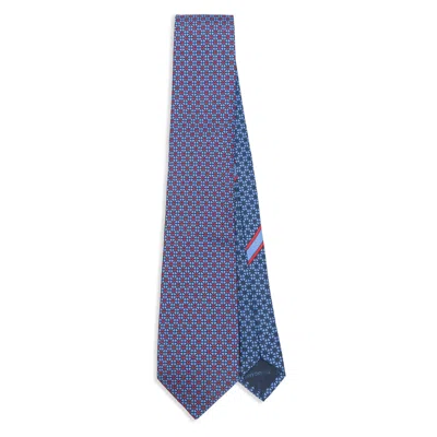Ferragamo Geometric-print Silk Tie