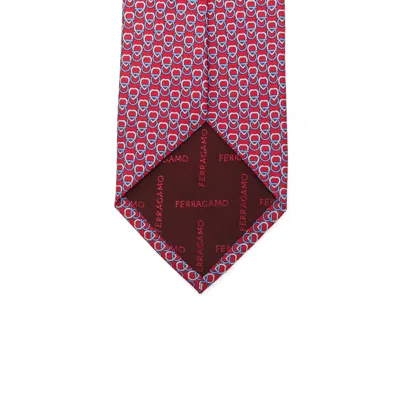 Ferragamo Geometric-print Silk Tie