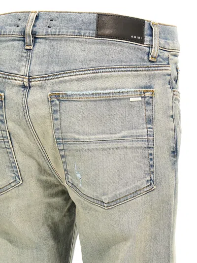 Amiri Mx1 Skinny-fit Panelled Distressed Jeans