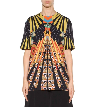 Shop Givenchy Printed Cotton T-shirt In Multicoloured