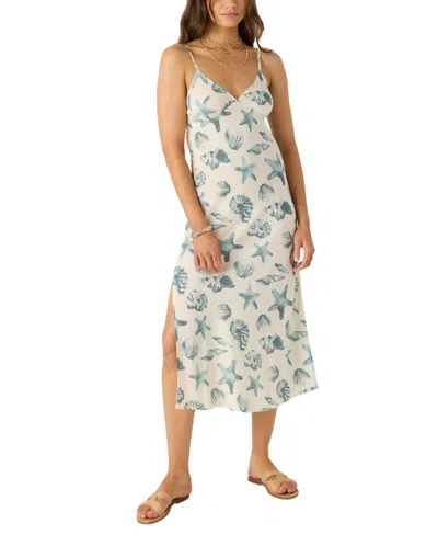 O'neill Luana Seashell Print Midi Slipdress In White