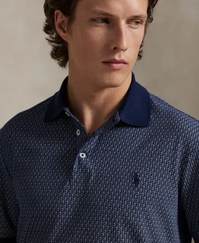 Polo Ralph Lauren Men's Classic-fit Stretch Mesh Polo Shirt In Blue