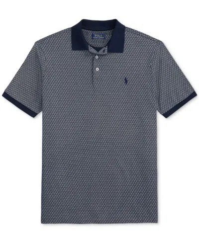 Polo Ralph Lauren Men's Classic-fit Stretch Mesh Polo Shirt In Blue