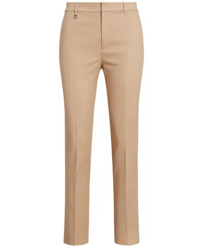 Ralph Lauren Straight Leg Pants 0p 18 In Brown