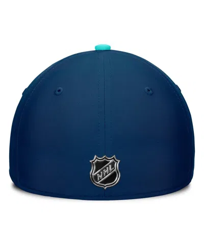 Fanatics Men's Deep Sea Blue/light Blue Seattle Kraken Authentic Pro Rink Flex Hat