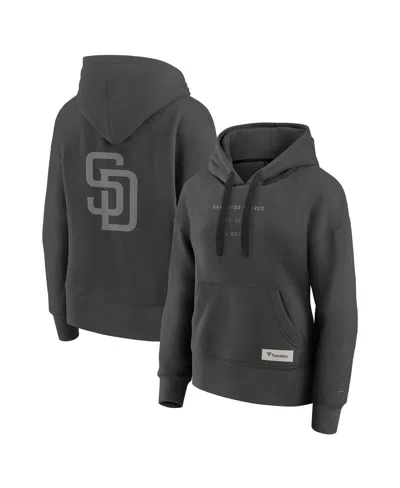 Fanatics Women's Charcoal San Francisco Giants Elements Future Ground Subtle Tonal Pullover Hoodie