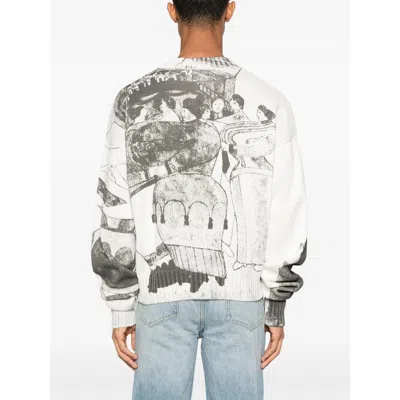 Enfants Riches Deprimes The Ballroom Dance Knitted Sweater In White