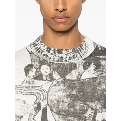 Enfants Riches Deprimes The Ballroom Dance Knitted Sweater In White