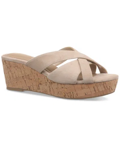 Giani Bernini Women's Juliaa Strappy Cork Platform Wedge Sandals, Created For Macy's