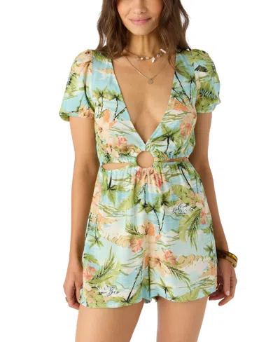 O'neill Juniors' Morena Deep V-neck Romper In Multi
