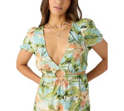 O'neill Juniors' Morena Deep V-neck Romper In Multi