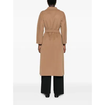 S Max Mara Livia Belted Wool Long Coat