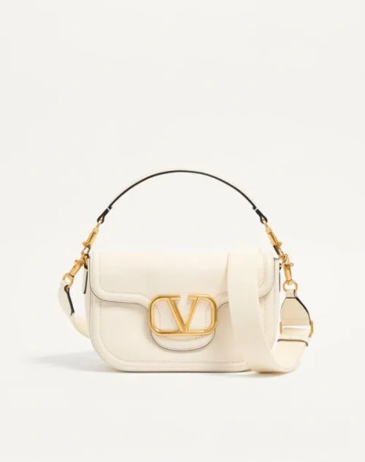 Valentino Garavani Alltime Grainy Calfskin Shoulder Bag Woman Ivory Uni