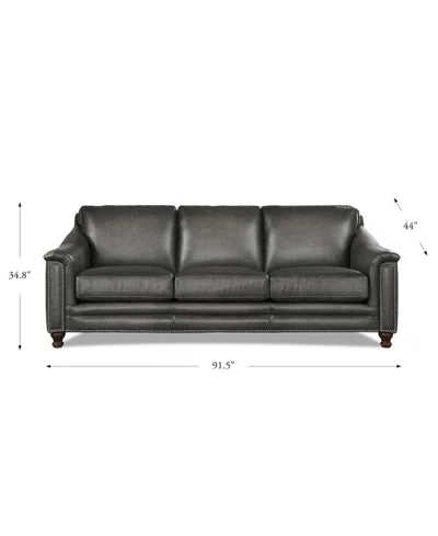 Hydeline Belfast 92" Top Grain Leather Sofa