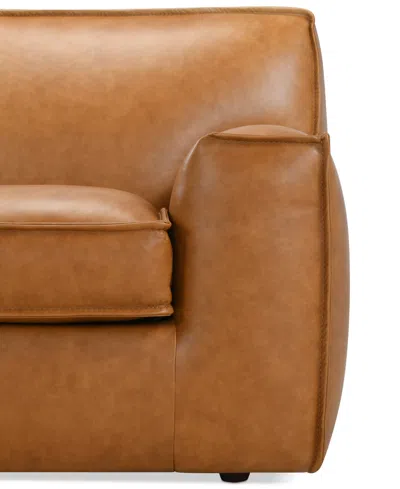 Macy's Glympton 110" Leather Sofa, Exclusively At