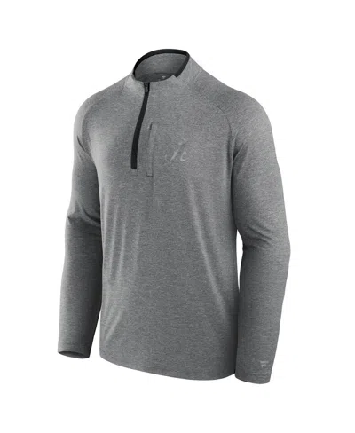 Fanatics Men's Black Usc Trojans Mock Neck Half-zip Pullover Jacket