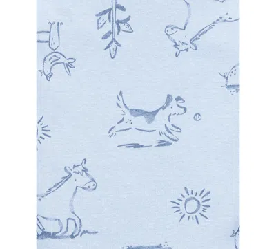 Carter's Baby Boys Round Neck Short Sleeve Rib 5-pc. Bodysuit