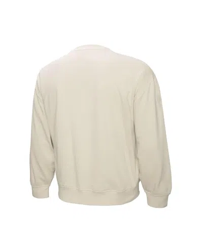 Mitchell & Ness Women's Cream Boston Celtics Oversprayed Pullover Sweatshirt In Neutral
