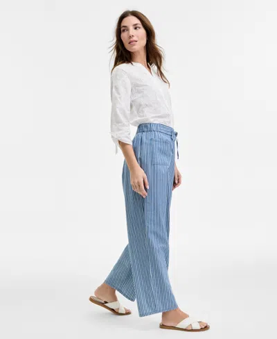 Jones New York Double Patch Pocket Pant In Blue