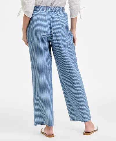 Jones New York Double Patch Pocket Pant In Blue
