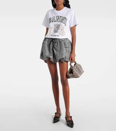 Ganni Bou Bag Small Woman Python Print