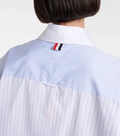 Thom Browne Fun Mix Micro Striped Poplin Oversized Shirt