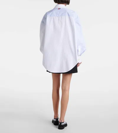 Thom Browne Fun Mix Micro Striped Poplin Oversized Shirt