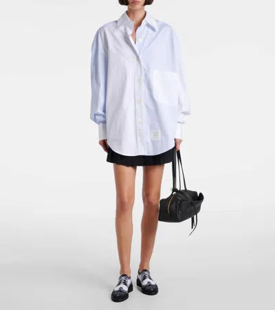 Thom Browne Fun Mix Micro Striped Poplin Oversized Shirt