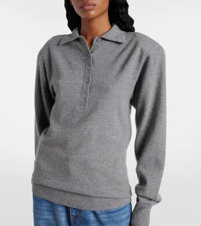 Stella Mccartney Polopullover Aus Kaschmir Und Wolle In Gray