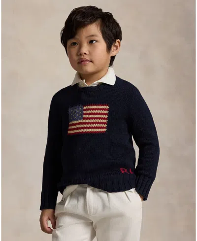 Polo Ralph Lauren Flag Cn Swtr Tops Sweater