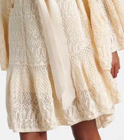 Zimmermann Coco Pointella Lace Dress Cream